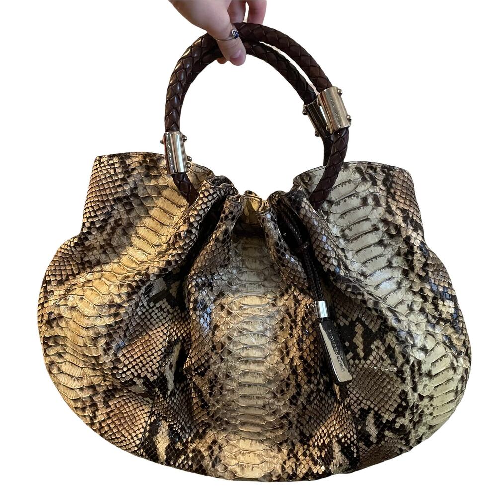 Michael Kors Genuine Python Skorpios Ring Tote - image 1